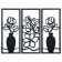 Painting panel "Two vases" 25*59 cm 3 pcs
