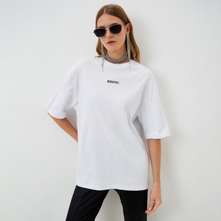 Women's T -shirt MIST AMOUR p. S-m, white