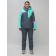 Ski suit, size 42, turquoise color