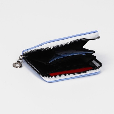 Lightning wallet, card for cards, for coins, blue color-1