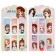 A set of magnetic bookmark for books Calligrata 6 pieces, "anime", mix