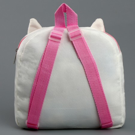 Baby backpack for a girl "cat" with a heart-3