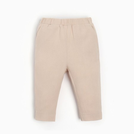Set for a boy (shirt, trousers) minku beige color, height 74-80-7