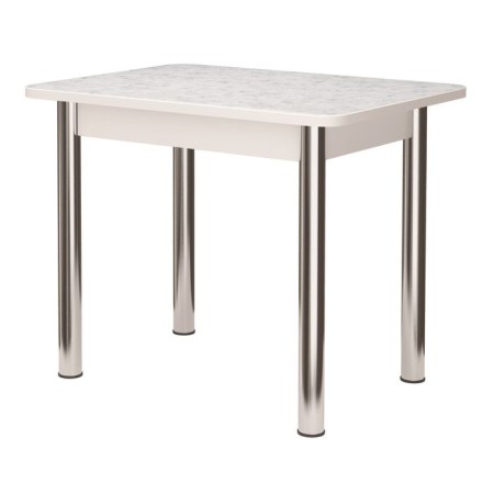 Kitchen table, 800x590x760 mm, beryl, supports briefing, chrome