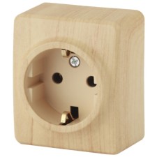 2p+E Schuko, 16A-250V, IP20, OU, Era Expert, Pine