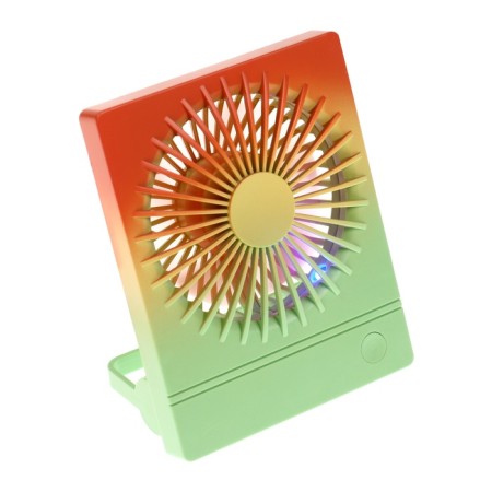 Portable fan YS2202B, 500 mAh, 3 modes, input Micro-USB, wire, gradient Warm-4