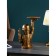 Cosmonaut Little Code, Polystone, 47 cm, Color Gold