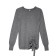 Female jumper with decorative assembly Conte Elegant, Size S, Steel Grey color