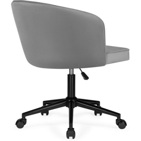 Computer chair Dani Metal/velor, black/dark gray 62x62x80 cm-3