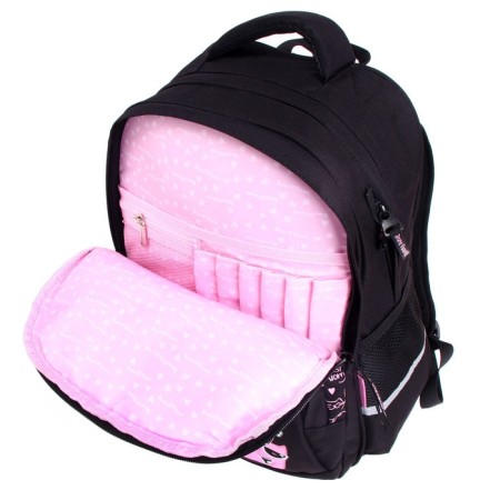School backpack Bruno VisConti, 40 x 30 x 16 cm, ergonomic back, “Toon Town. Cat "-8