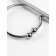 Farmire is sewn, 12.5 × 7.5 cm, with a handle d = 7.5 × 9 cm, silver color