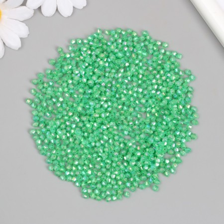 Beads for creativity Plastic "Rhombus Crystal Hologography" Set 20 grams 0.4x0.4 cm-2