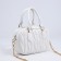 Bag Cross-Bodi with a zipper, white color