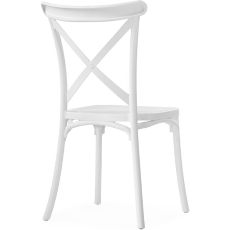 Plastic chair Venus plastic, white 48x53x88 cm-3