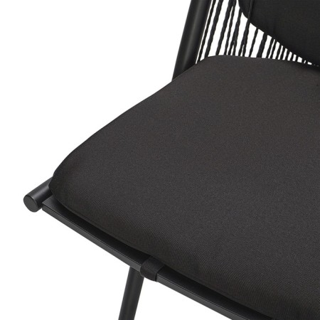 Hakon chair, 600 × 800 × 850 mm, artificial rattan, black color-14