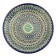 Lryagan Round Rishtan Ceramics, 41cm Mix