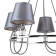 Martina chandelier, 5x40W E14, chromium color