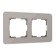 Frame W0022417, 2 Elite sockets, smoky, glass