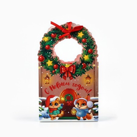 Box the team "New Year's House" 12.3 x 21 x 5.3 cm, New Year-2