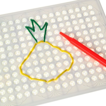 The lace tablet "Favorite Heroes", a handle for a lace, according to Montessori Methods-2