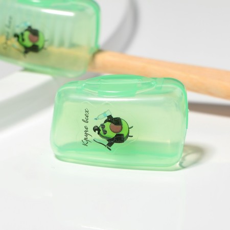 The case for the toothbrushes is “cooler than all”, 3.7 x 2.2 cm.-5