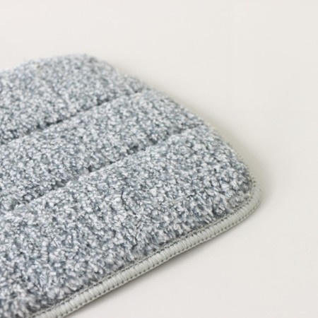 Rectangular Raccoon Rectangular Nazveka, with a neckline, 30 × 14.5 cm, microfiber, gray color gray-2