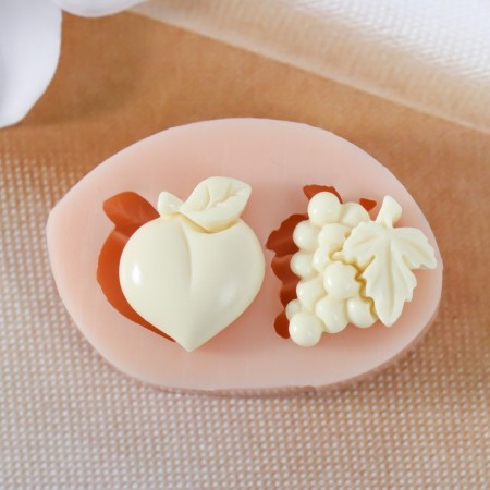 Silicone Mold "Persian and Grapes" 1.6x2x0.5, 1.7x2x0.5 cm