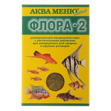 Form Aqua menu "Flora-2" for fish, 30 g