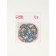Pocket mirror “pattern”, with a stand, 8 × 8 cm, black color