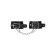 Pecado BDSM bracelets, mini with rounded corners, genuine leather, black