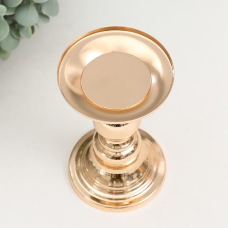 Summary Metal for 1 candle "Grade Ap" Gold 8x13.5 cm-2