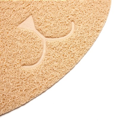 2-in-1 rug for a bowl/toilet for animals "Kisa", 40 x 30 cm, beige-3