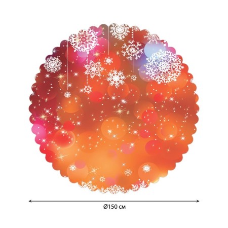 The tablecloth "Snow fog", round, Saten, d = 150 cm-1