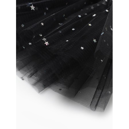 Children's skirt kaftan "stars" black, length 17 cm-6