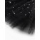 Children's skirt kaftan "stars" black, length 17 cm