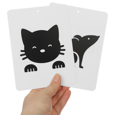 Developing set according to the method of G. Doman: developing cards and rattles, crumb I-9