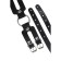 OCHOV Pecado BDSM, two straps, genuine leather, black