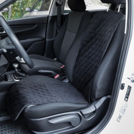 Nabbage on the front seat, velor, size 35 x 130 cm, black-5