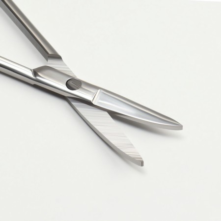 Scissors manicure, straight, narrow, 9.5 cm, silver color-2