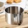 Baking shape with a adjustment of the size of the share, 16-30 cm, h = 10 cm, chrome color
