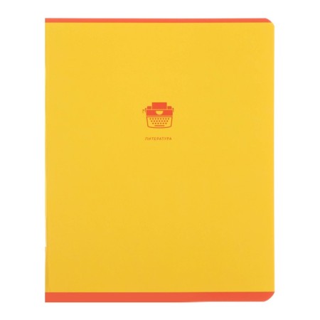 Subject notebook monocolor.element, 48 sheets in the Literature line, covered cardboard, lamination of software vach, selective varnish, offset block 70 g/m2