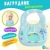Bibsor for feeding "Favorite baby: dragon", waterproof, blue color