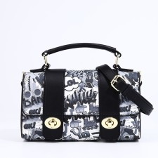 Bag-mixer on fasteners, black/white color