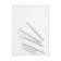 Bath screen "premium a", 168 cm, white color