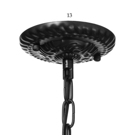 Chandelier 2715/5 E14 40W Black 51x51x26-56 cm Bayerlux-8