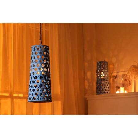 Climber tree "Flashlight. Star weaving" blue 51x16x16 cm-6