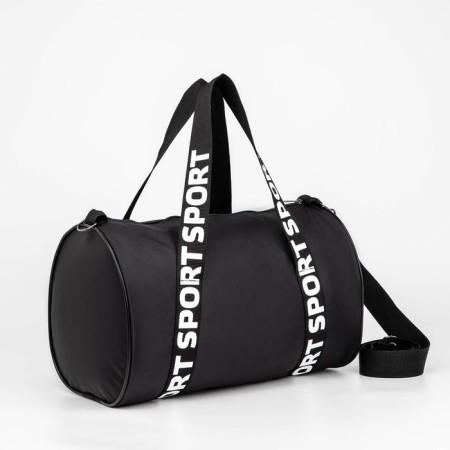 Sports bag Sport with zipper, black color-3