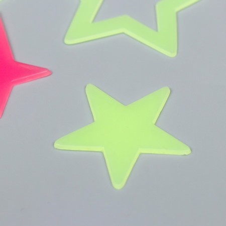 Stick phosphorus plastic "Sun, month and stars" set 9x13 cm-1
