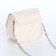 Female bag on a magnet, white color
