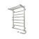 Electric towel "Sanprise" Euromix P8, 500x800 mm, regiment, left/rights., Chrome